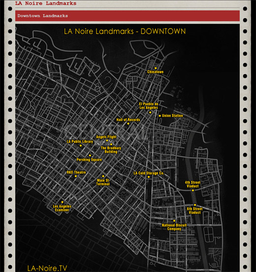 LA Noire: Map